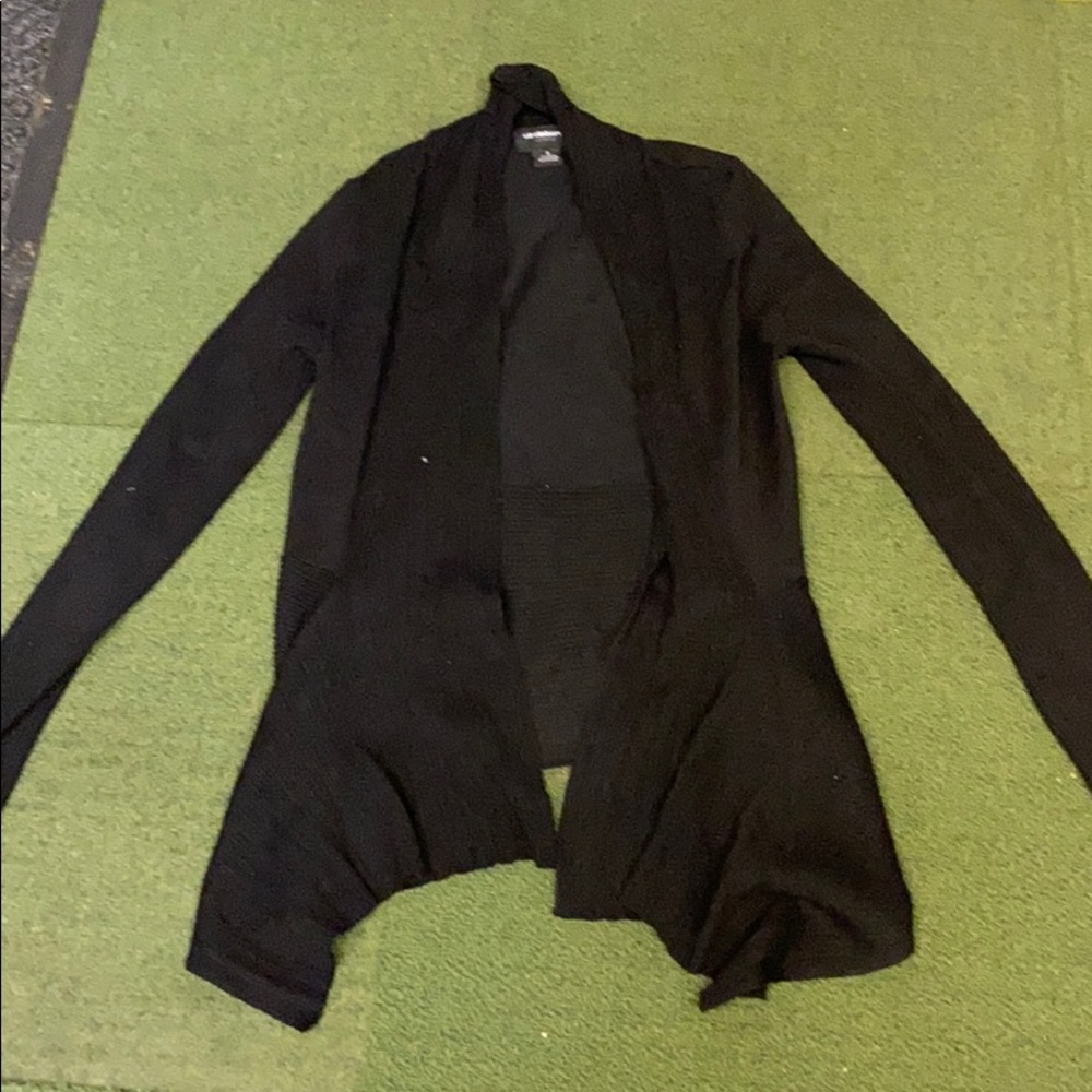 Black cardigan